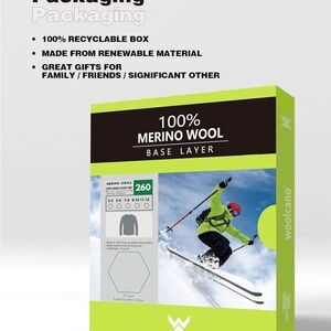 Kids Merino Wool Base Layer - Green